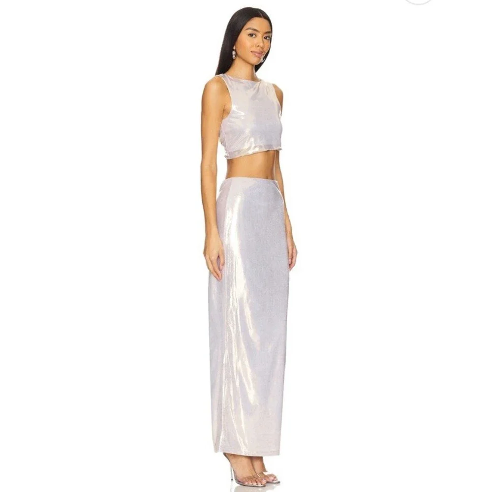 Superdown Pearl Maxi Skirt Set $92 Size XS - Picture 2 of 10